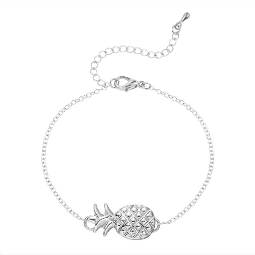 Gold Silver Pineapple Bracelet - Picture 2 of 2